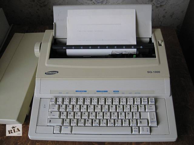 Инструкция печатная машинка samsung sq 1000