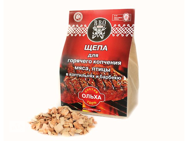 Щепа для горячего копчения Щепа для горячего копчения