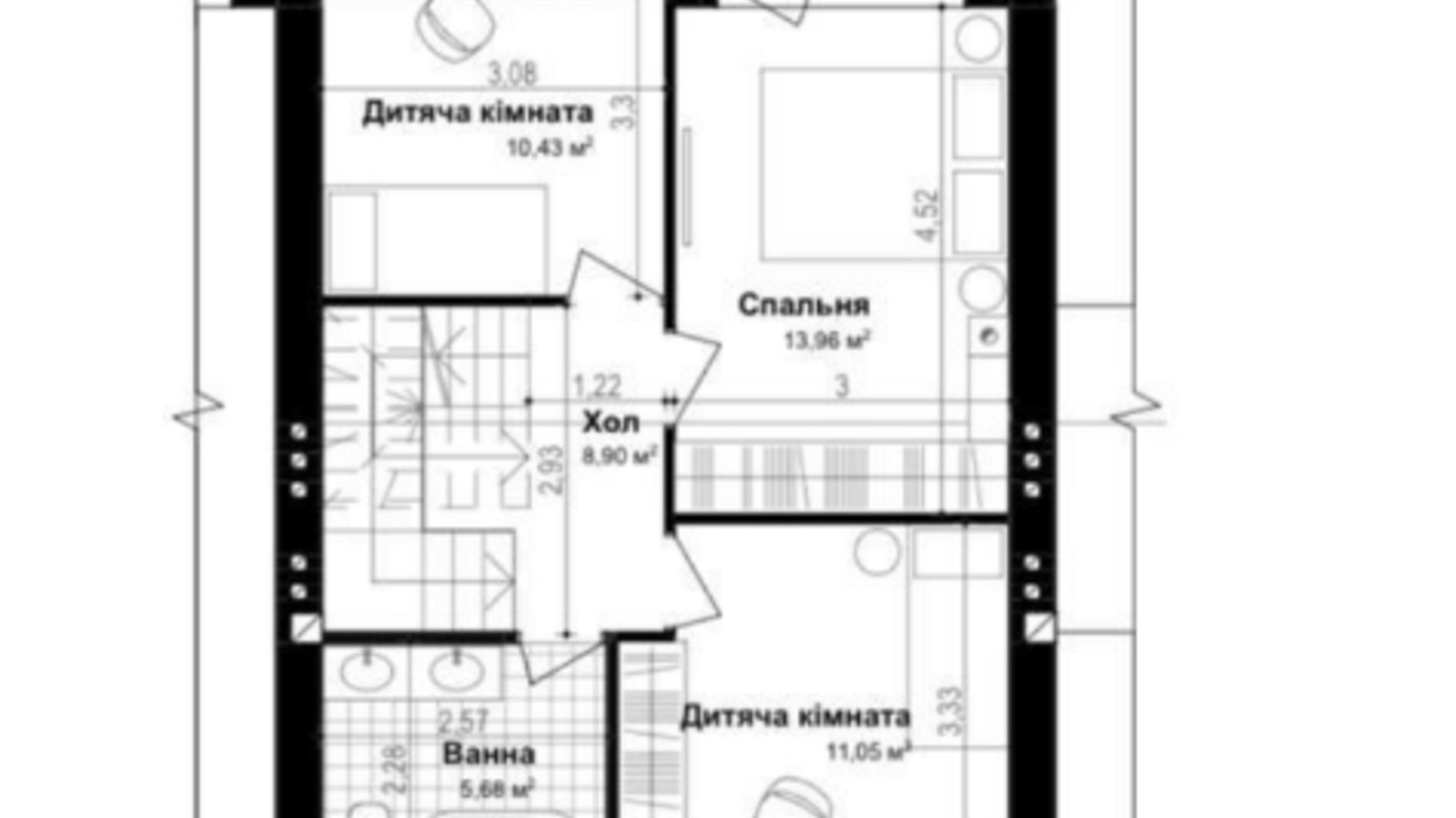 Планировка таунхауса в Таунхаус Smart & Green 126.15 м², фото 579308