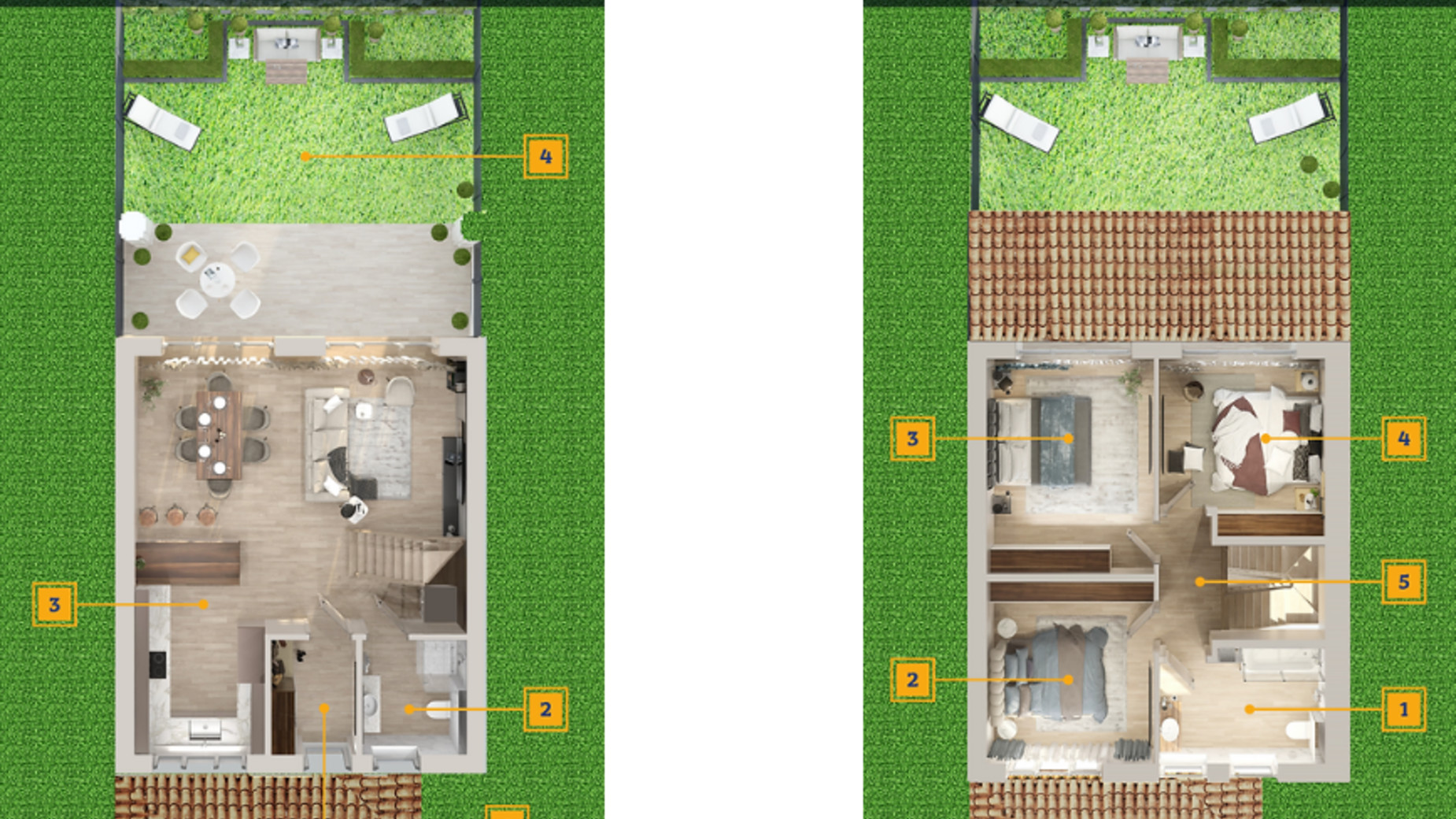 Планировка таунхауса в КГ Херсонес. Полис 110 м², фото 593771