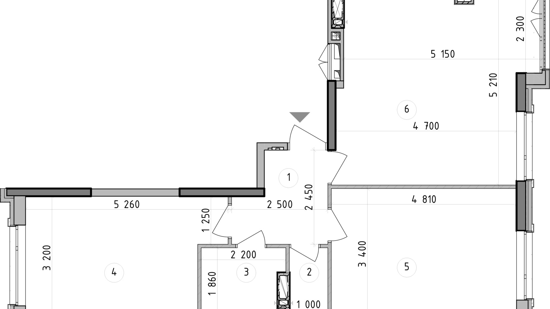 Планировка 2-комнатной квартиры в ЖК Оптимісто 67.63 м², фото 603052