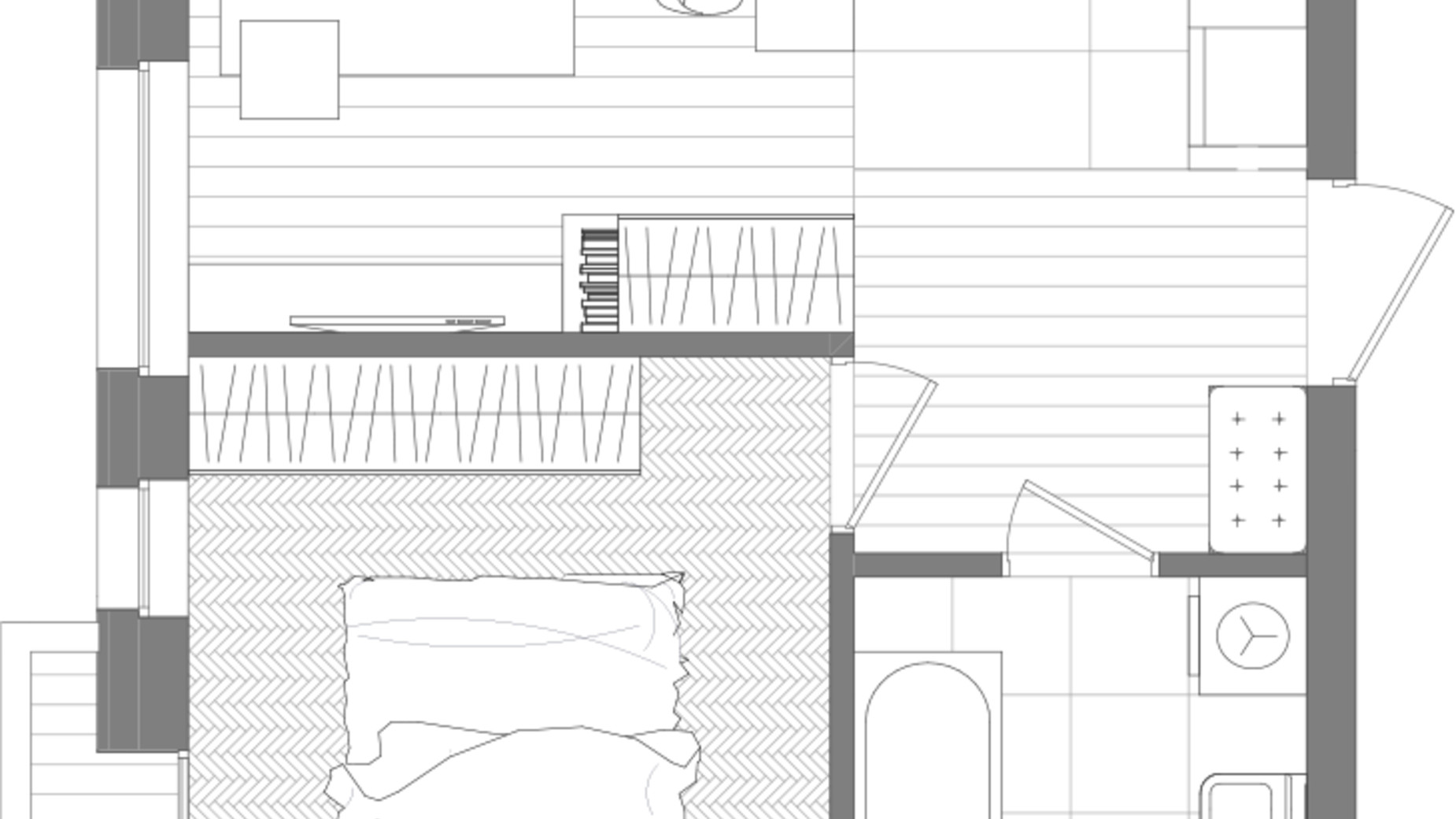 Планировка 1-комнатной квартиры в ЖК Creator City 35.14 м², фото 640670