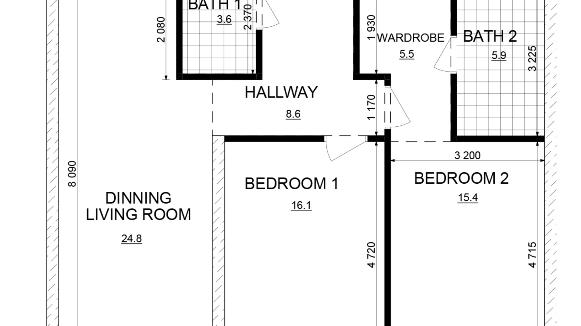 Планировка 2-комнатной квартиры в ЖК Русановская Гавань 79.9 м², фото 647821