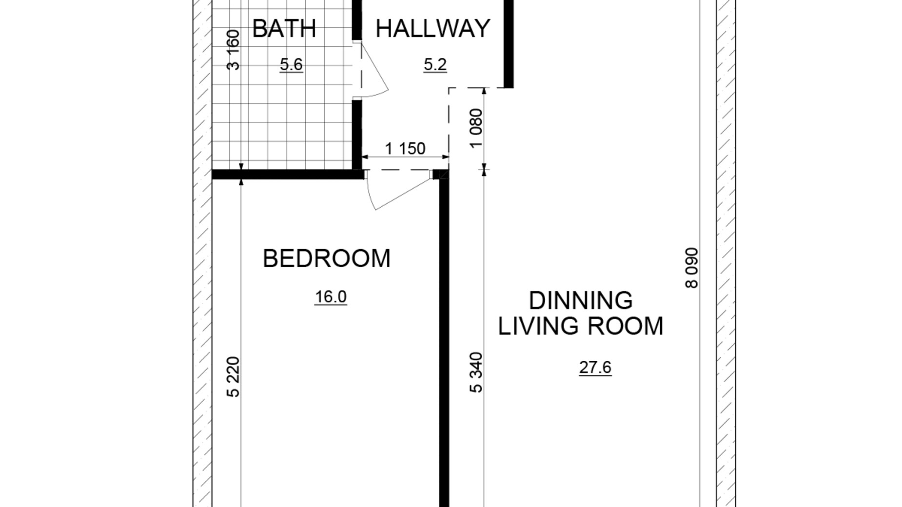Планировка 1-комнатной квартиры в ЖК Русановская Гавань 54.4 м², фото 647823