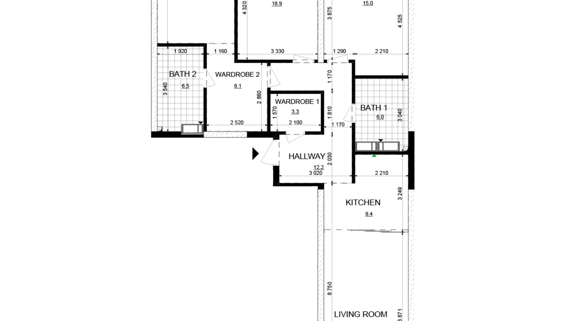 Планировка 3-комнатной квартиры в ЖК Русановская Гавань 122.2 м², фото 647840