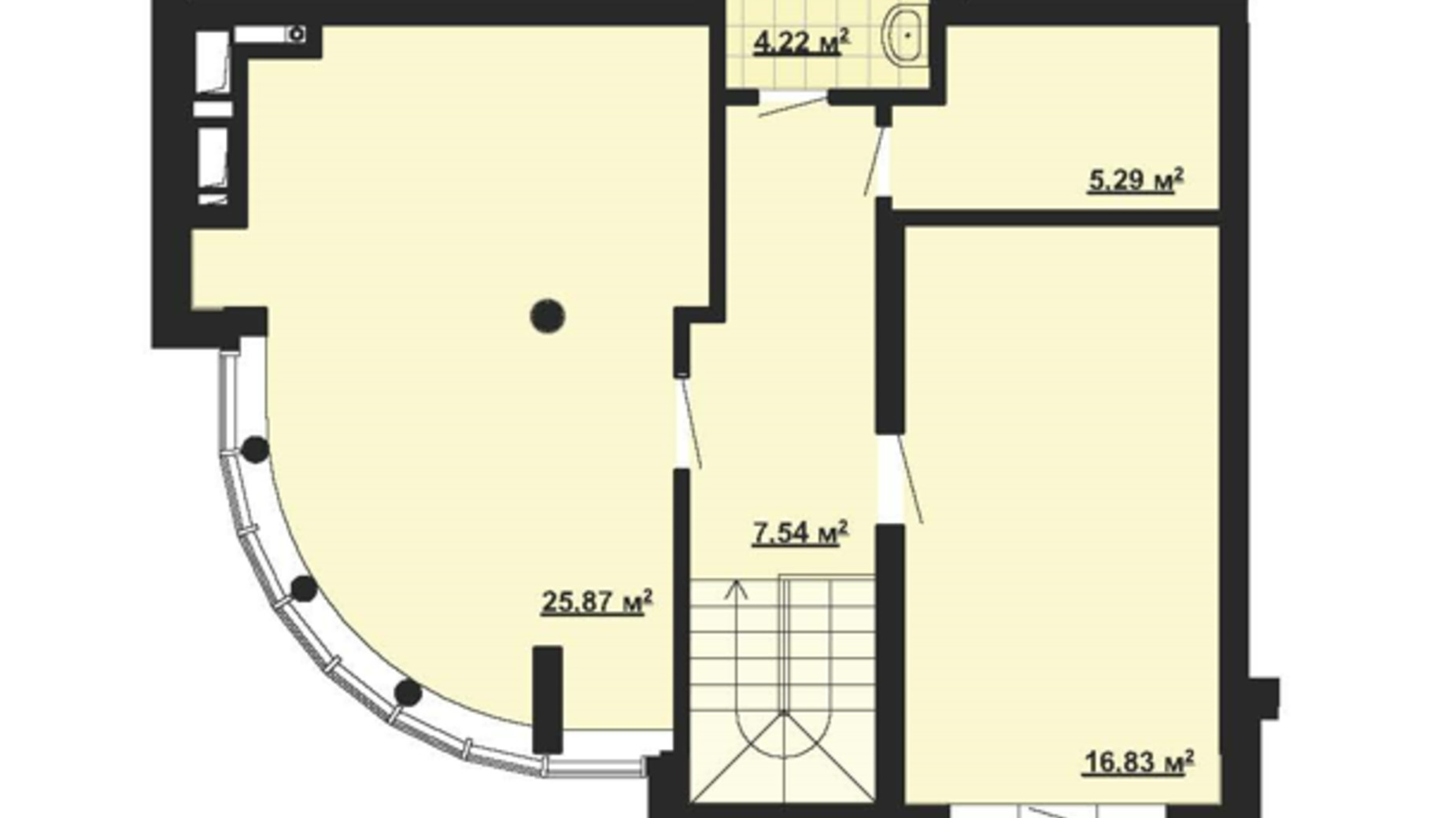 Планировка много­уровневой квартиры в ЖК Парковый Город 111.1 м², фото 650585