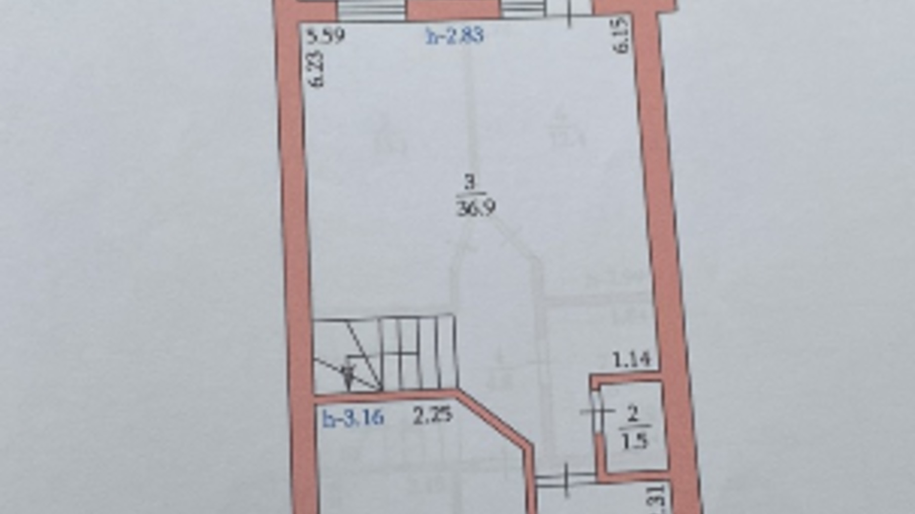 Планировка таунхауса в Таунхаус Molodizhna Town 116 м², фото 651234