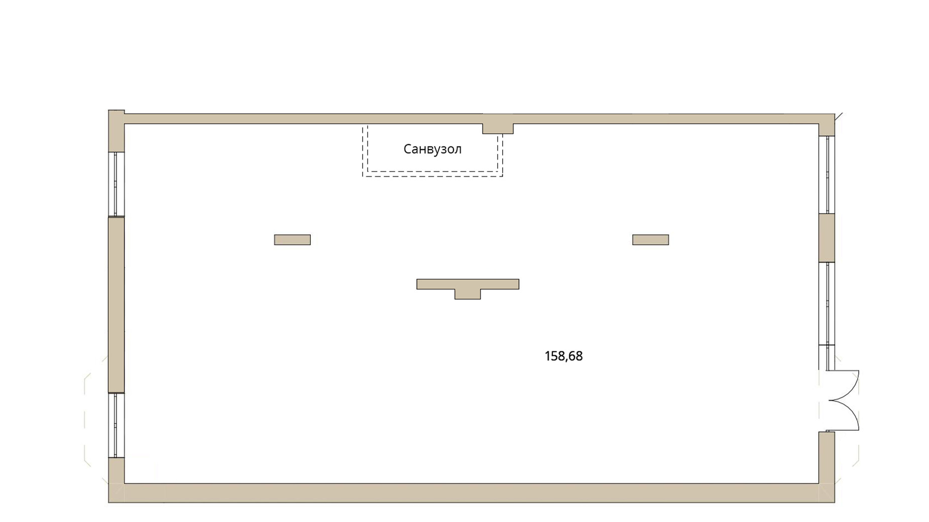 Планировка помещения в ЖК Dream Lake 158.68 м², фото 677326