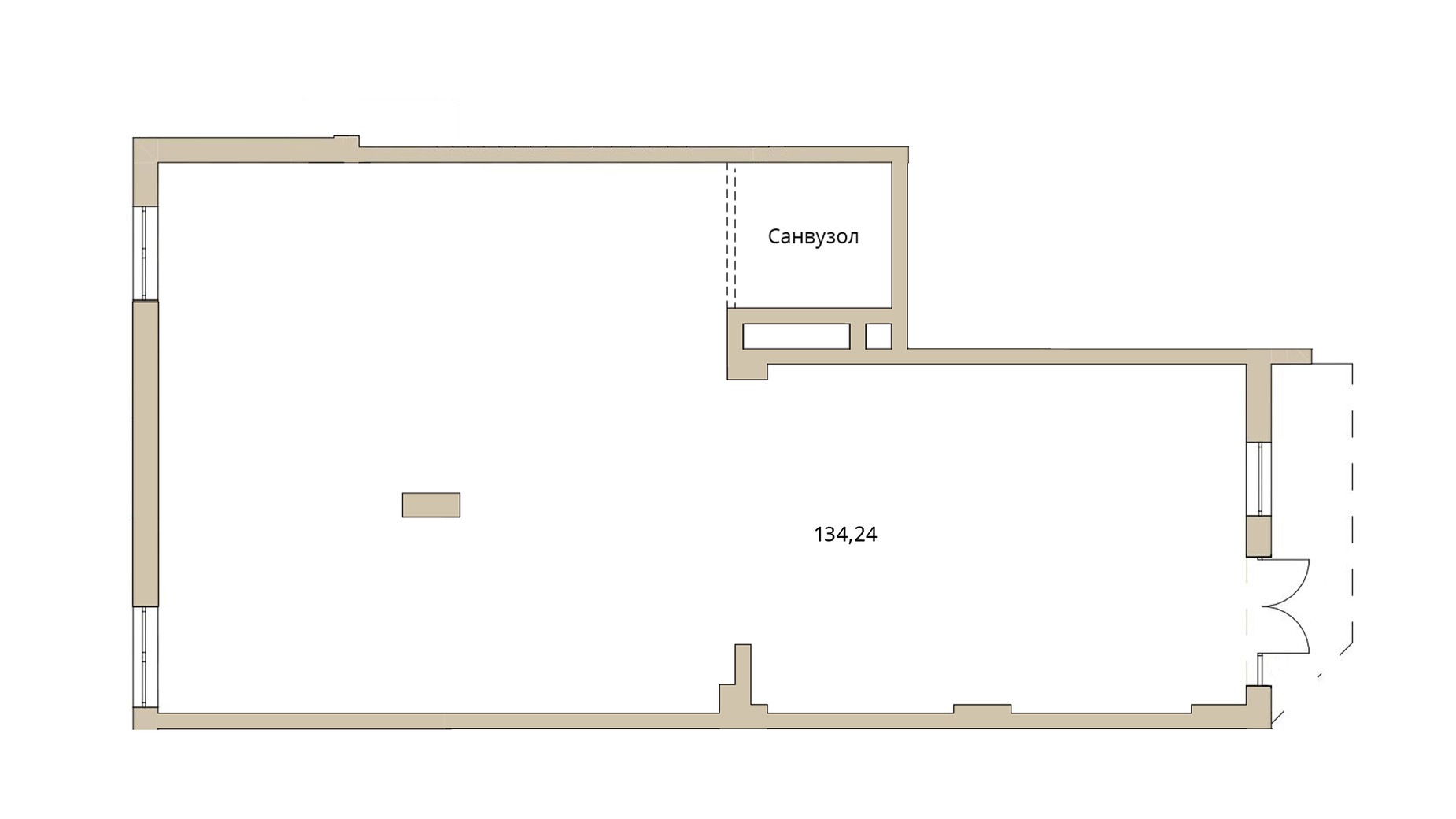 Планировка помещения в ЖК Dream Lake 134.24 м², фото 677327