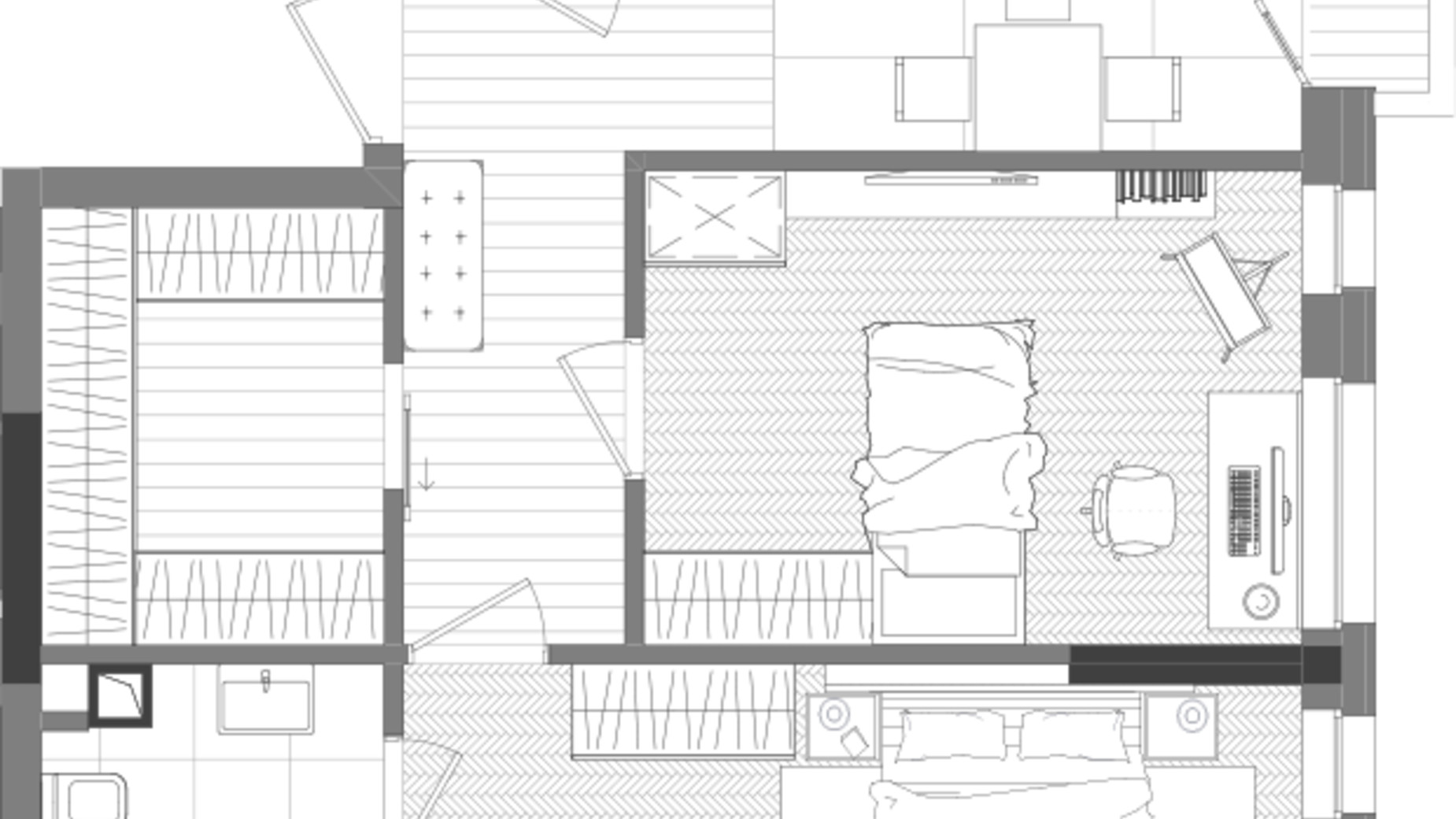 Планування 2-кімнатної квартири в ЖК Creator City 66.8 м², фото 686203