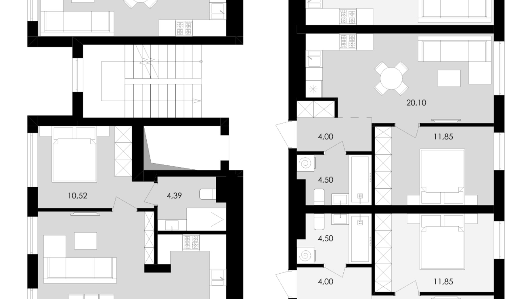 Планировка 1-комнатной квартиры в ЖК Avalon Holiday 40 м², фото 689080