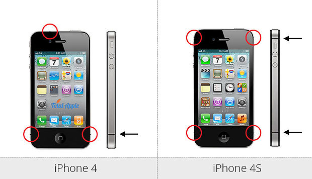 Отличия iPhone 4 и iPhone 4s
