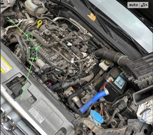 Заміна  патрубка охолодження 5Q0122058C