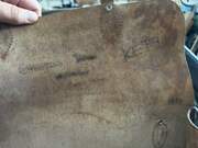 Вінтажна шкіряна сумка 1951 року