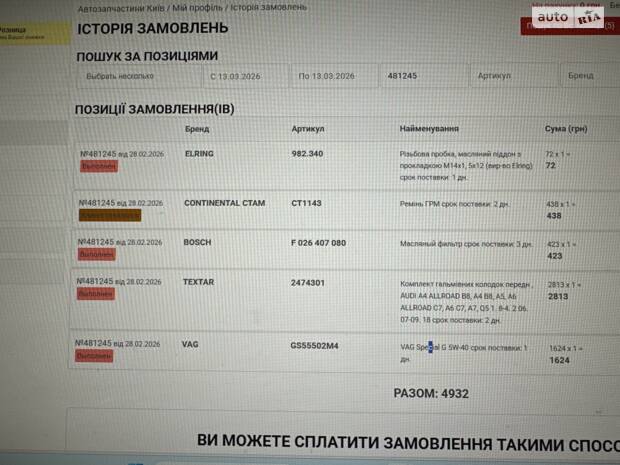 ТО на 6800 км 221500 км 