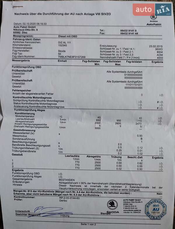 Skoda Octavia Scout 2015