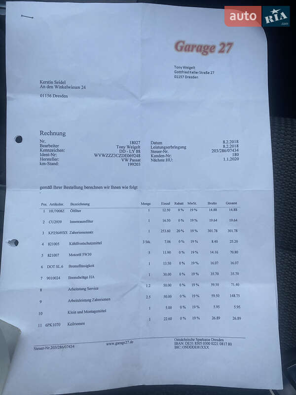 Volkswagen Passat 2012