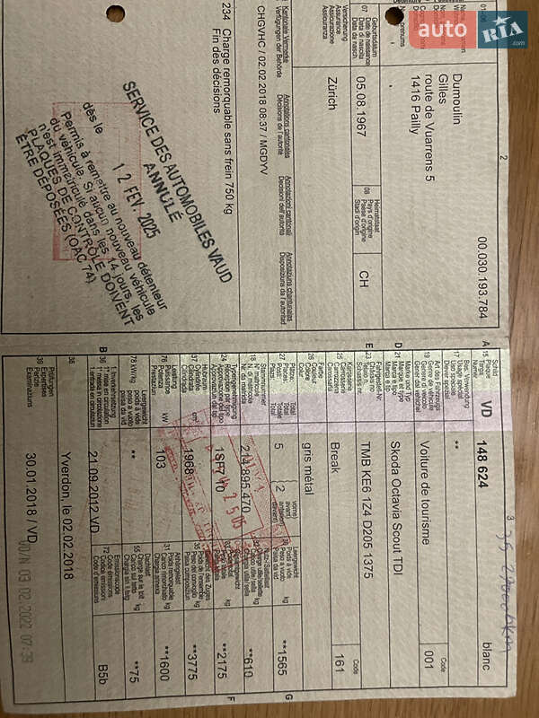 Skoda Octavia Scout 2012