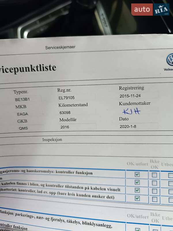 Volkswagen e-Golf 2015