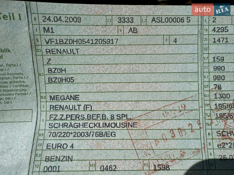 Renault Megane 2009