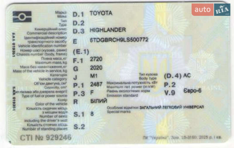 Toyota Highlander 2020