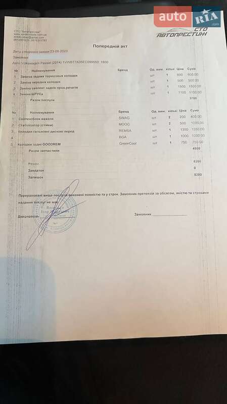 Volkswagen Passat 2014