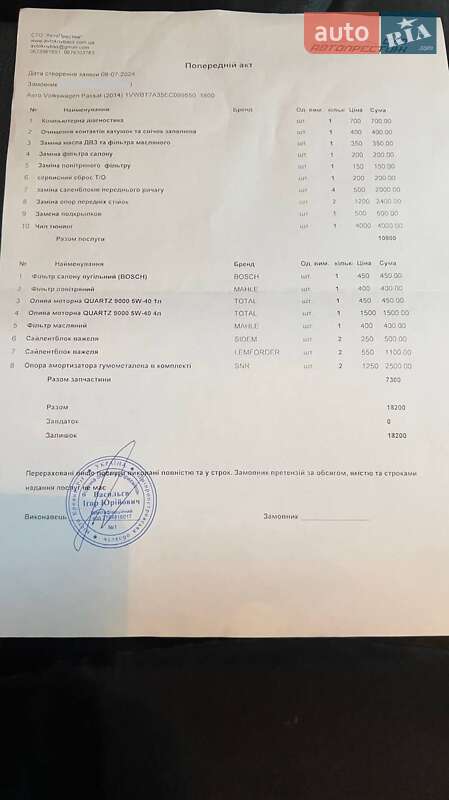 Volkswagen Passat 2014