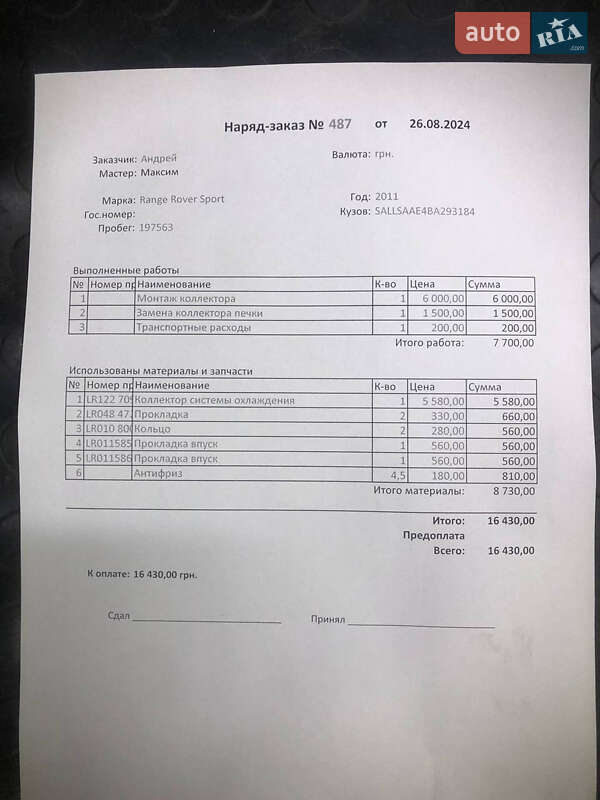 Land Rover Range Rover Sport 2011