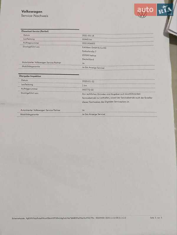 Volkswagen Passat 2020