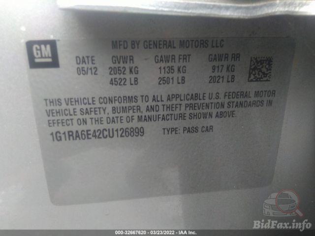 Chevrolet Volt 2012 VIN 1G1RA6E42CU126899 фото оголошення 54 з 86