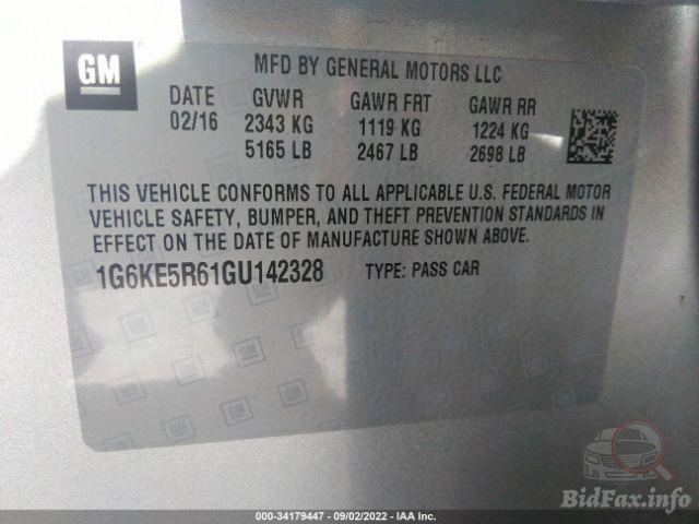 Cadillac CT6 2016 VIN 1G6KE5R61GU142328 фото оголошення 54 з 78