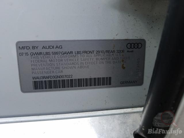 Audi A8 2015 VIN WAU3RAFD3GN007022 фото оголошення 71 з 96