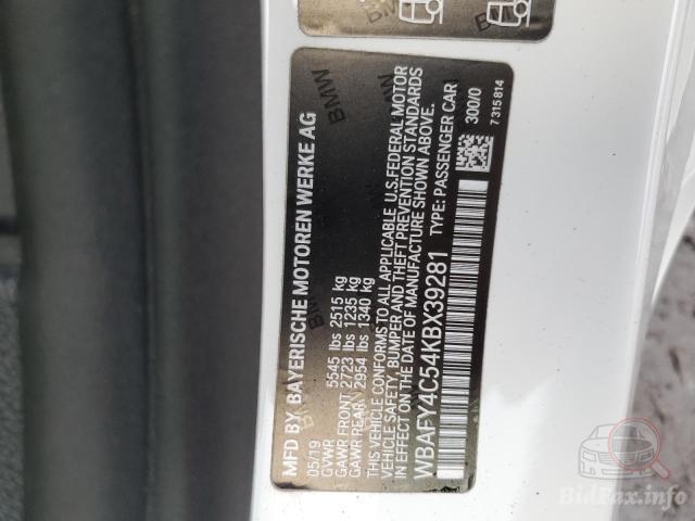 BMW 8 Series 2019 VIN WBAFY4C54KBX39281 фото оголошення 30 з 58