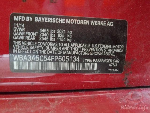 BMW 3 Series 2014 VIN WBA3A5C54FP605134 фото оголошення 40 з 70