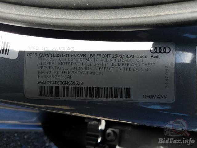 Audi A6 2015 VIN WAUCFAFC2GN059533 фото оголошення 40 з 70