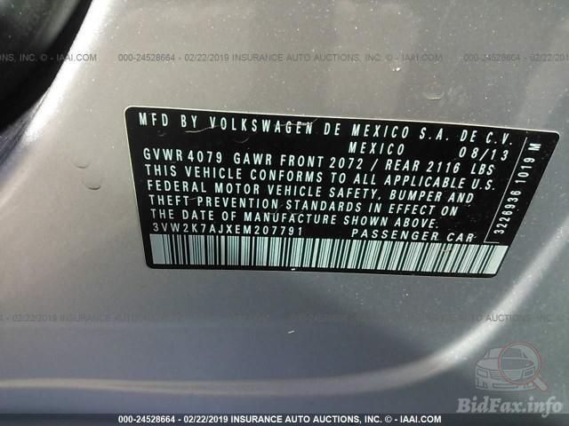 Volkswagen Jetta 2013 VIN 3VW2K7AJXEM207791 фото оголошення 26 з 64