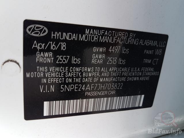 Hyundai Sonata 2018 VIN 5NPE24AF7JH703822 фото оголошення 33 з 63