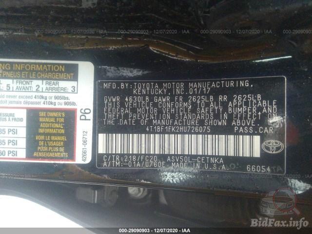 Toyota Camry 2017 VIN 4T1BF1FK2HU726075 фото оголошення 24 з 61