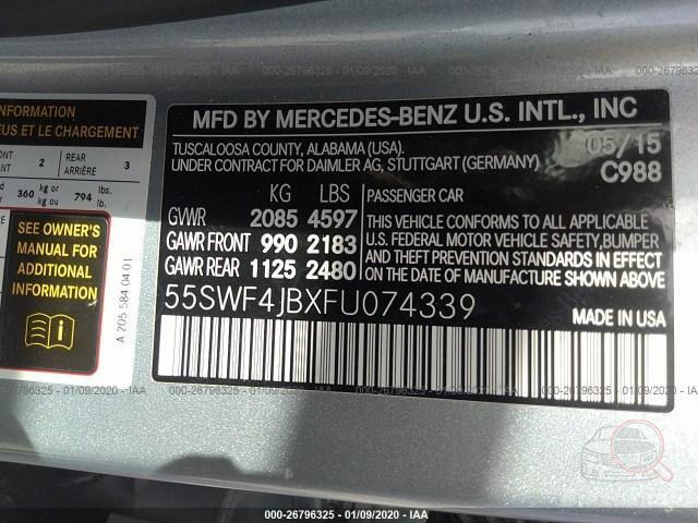 Mercedes-Benz C-Class 2015 VIN 55SWF4JBXFU074339 фото оголошення 37 з 71