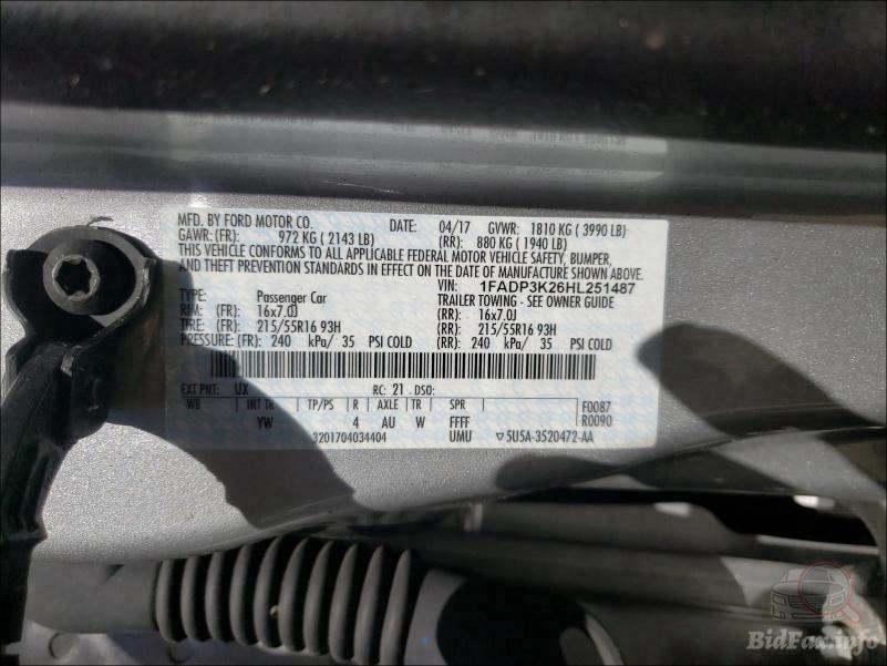Ford Focus 2017 VIN 1FADP3K26HL251487 фото оголошення 31 з 61