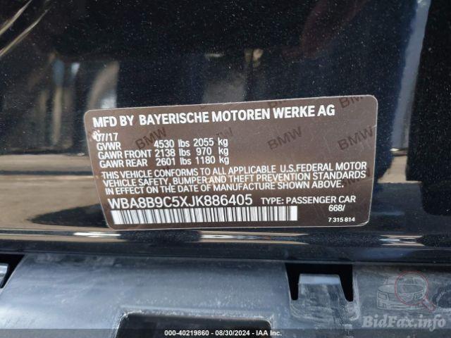 BMW 3 Series 2017 VIN WBA8B9C5XJK886405 фото оголошення 32 з 70