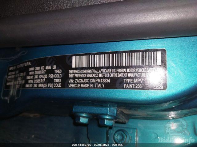 Jeep Renegade 2021 VIN ZACNJDC13MPM13834 фото оголошення 46 з 78