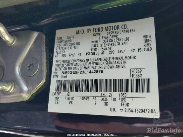 Ford Transit Connect 2019 VIN NM0GE9F23L1442876 фото оголошення 45 з 82