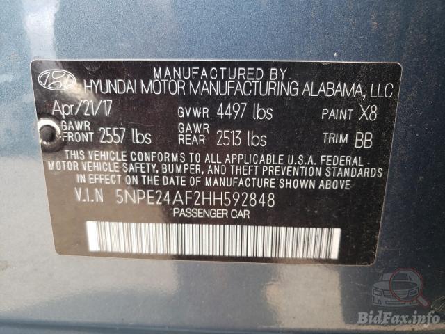 Hyundai Sonata 2017 VIN 5NPE24AF2HH592848 фото оголошення 27 з 56