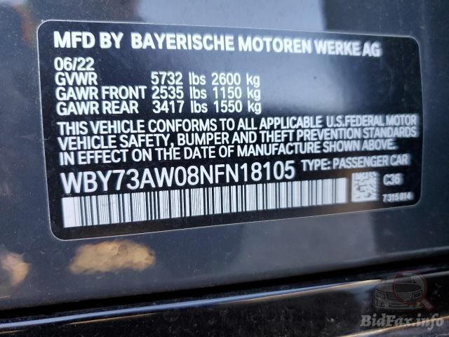 BMW i4 2022 VIN WBY73AW08NFN18105 фото оголошення 33 з 51