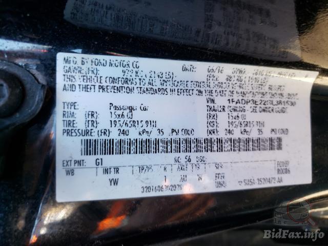Ford Focus 2016 VIN 1FADP3E22GL361530 фото оголошення 38 з 69