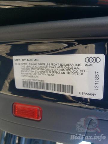 Audi A5 2024 VIN WAUDACF50RA092458 фото оголошення 26 з 55