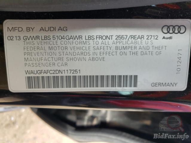Audi A6 2013 VIN WAUGFAFC2DN117251 фото оголошення 34 з 63