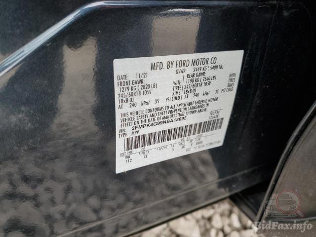 Ford Edge 2021 VIN 2FMPK4G99NBA18695 фото оголошення 23 з 51