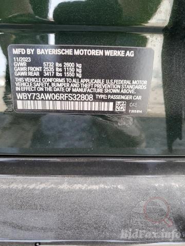 BMW i4 2023 VIN WBY73AW06RFS32808 фото оголошення 32 з 59